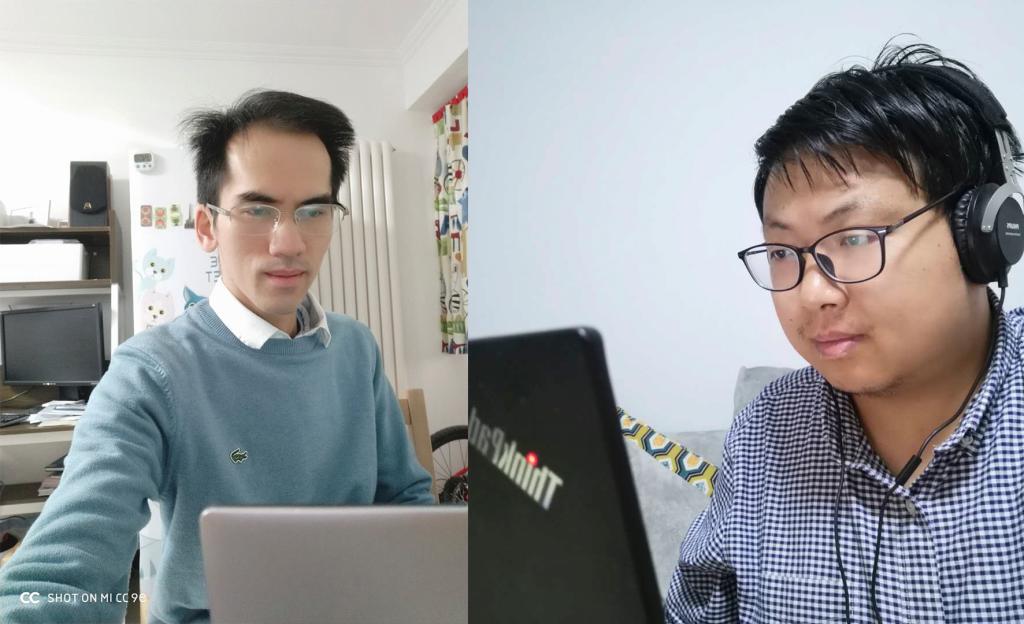 梁建宏老师(左)和王伟宗老师(右)分享科创项目指导经验